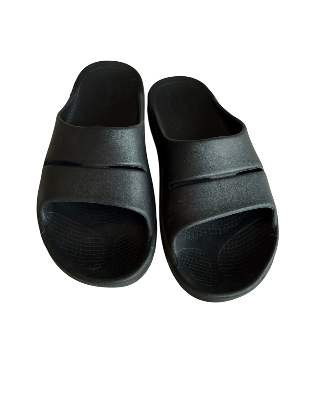 OOFOS Recovery Slide Sandals Men's 13 Black Arch Support Orthopedic